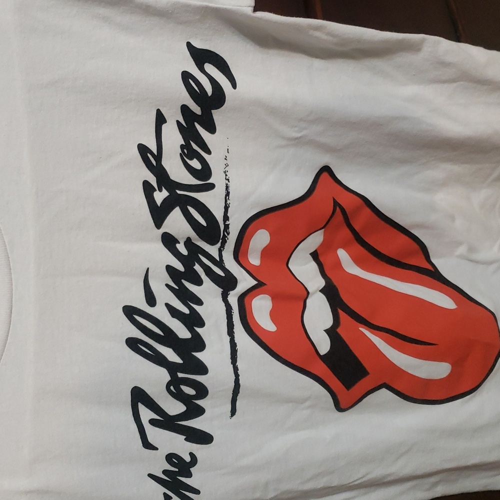 The Rolling Stones White and Red Womens T-Shirt - Picture 2 of 4